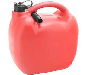 Compass Kunststoffkanister rot 10 l / Mit Trichter 17 cm / Für Benzin und Diesel