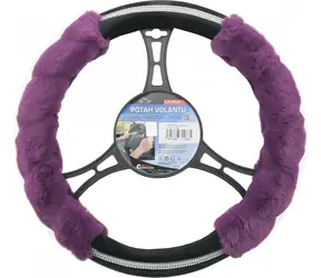 Compass DIAMOND lila-schwarz / Lenkradbezug / für Lenkräder 37-39 cm