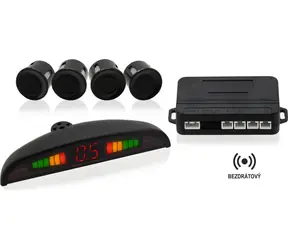 Kabelloser Compass Einparkassistent / Einparkhilfe / 4 Sensoren / LED-Anzeige / Reichweite 2,5 m
