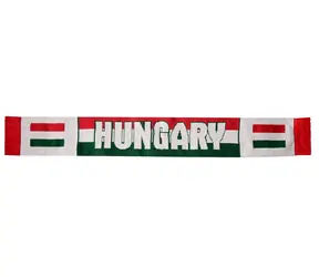 Sportteam Strickschal Ungarn 1 / 100 % Acryl / 130 x 18 cm