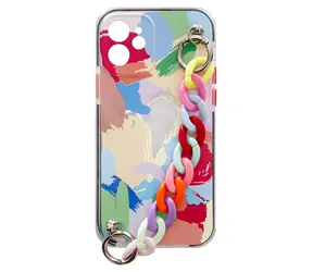 Hurtel Color Chain Case iPhone 8 PLUS/ 7 PLUS mehrfarbig / Handyhülle / Silikon / mit Kette
