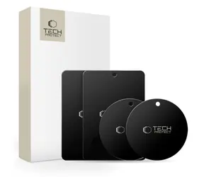 Tech-Protect MetalPlate schwarz / Magnetplatten für Autohalterungen / 4 Stück.