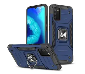 Wozinsky Ring Armor blau / Handyhülle / Hybrid / Magnethalterung / Samsung Galaxy A03s