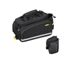 Topeak MTX Trunk DXP schwarz / Fahrradträgertasche mit Seitenwänden / 19,4 l / QuickTrack MTX / 600D Polyester