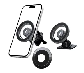Spigen MFT13 silber / Autohalterung / MagSafe / Armaturenbrett, Lüftungsgitter