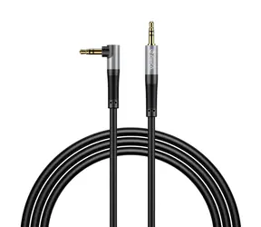 Orico AXW schwarz / Audiokabel / 3,5-mm-Klinkenstecker auf 3,5-mm-Klinkenstecker / gebogener Stecker / 5 m