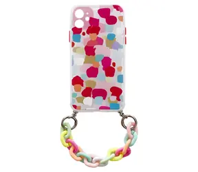 Hurtel Color Chain Case, mehrfarbig / Gelhülle mit Anhänger / Apple iPhone 7 PLUS, 8 PLUS