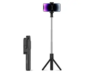Orico SPV100 schwarz / Selfie-Stick mit Mini-Stativ / Bluetooth / 360°-Drehung / 100 cm