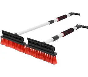Compass Auto-Schaber mit Besen / Glasschaber / Teleskopstiel 60-90 cm / Farbmix