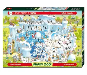 HEYE Puzzle Crazy Zoo: Polarexponation / 1000 Teile / 70 x 50 cm