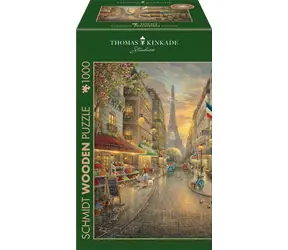 Schmidt Puzzle Paris Café / 1000 Teile / Holz / ab 12 Jahren
