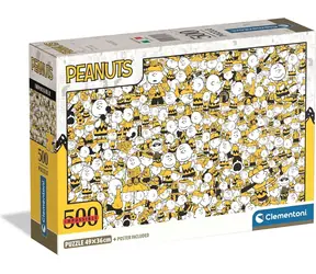 Clementoni Puzzle Impossible: Peanuts / 500 Teile / ab 14 Jahren