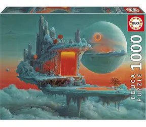 Educa Puzzle Planet aus Feuer und Eis / 1000 Teile / Größe 68 x 48 cm