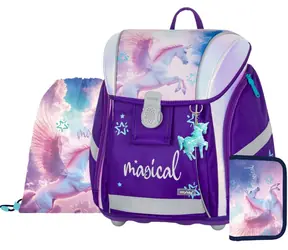 OXYBAG Premium Light Pegas Schulset / 3-teiliges Set / 26 l Aktentasche / Sporttasche / Federmäppchen