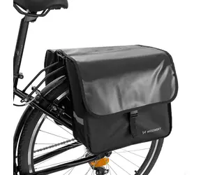 Wozinsky WBB34BK schwarz / Fahrradtasche / Doppeltasche / 28 l / für Gepäckträger