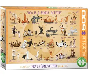 EUROGRAPHICS Puzzle Yoga ist eine Familienaktivität XL / 500 Teile / 68 x 48 cm
