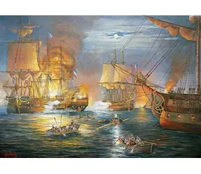 ALIPSON Puzzle Schlacht am Nil / 1000 Teile / 69 x 47,8 cm