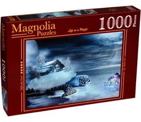 MAGNOLIA Puzzle Haus und Schildkröte / 1000 Teile / 68 x 48 cm