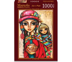 MAGNOLIA Puzzle Mutter mit Tochter / 1000 Teile / 48 x 68 cm