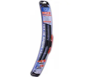 Compass D13 Flachwischer, Doppelwischer 550+510 mm / 2er-Set / Austauschbare Gummidichtung mit Graphit