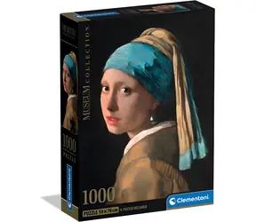 Clementoni Puzzle Museum Kollektion: Mädchen mit dem Perlenohrring / 1000 Teile / ab 14 Jahren