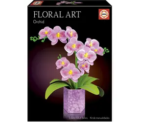 Educa 3D-Puzzle Blumenkunst: Orchidee / Papierdekoration / Ohne Kleber und Schere