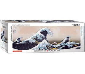 EUROGRAPHICS Panoramapuzzle Die große Welle vor der Küste von Kanagawa / 1000 Teile / 99 x 33 cm