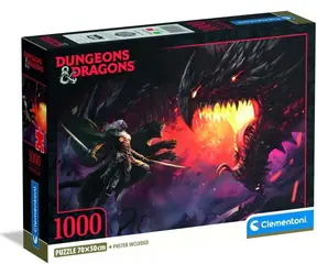 Clementoni Puzzle Dungeons & Dragons: Auge in Auge / 1000 Teile / ab 14 Jahren