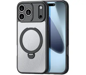 Dux Ducis Aimo Mag iPhone 17 Pro schwarz / Hülle / Magnetring / Ständer / MagSafe-kompatibel