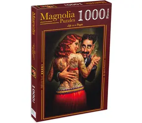 MAGNOLIA Puzzle Lydia, tätowierte Dame / 1000 Teile / 48 x 68 cm