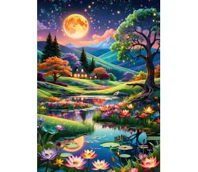 ALIPSON Puzzle Vollmondnacht / 500 Teile