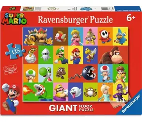 Ravensburger Riesiges Super Mario Bodenpuzzle / 125 Teile / 70 x 50 cm
