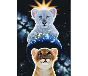 Grafikpuzzle, sehr wenige / 1000 Teile / 47,8 x 69 cm
