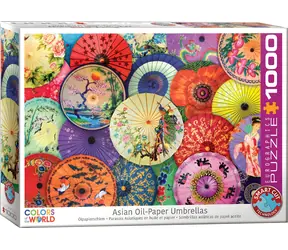 EUROGRAPHICS Puzzle Asiatische Regenschirme / 1000 Teile / 67,63 x 48,89 cm