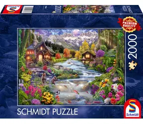 Schmidt Puzzle Gebirgsbach / 2000 Teile / 96,8 × 69,2 cm