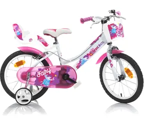 Dino Bikes 166RSN Fairy 16" weiß / Kinderfahrrad / 6-8 Jahre / 10,3 kg
