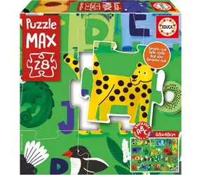 Educa Puzzle Tieralphabet / 28 Teile / Größe 68x48 cm