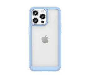 Hurtel Outer Space Case blau / Schutzhülle / Apple iPhone 15 Pro Max / Verstärkter, flexibler Rahmen