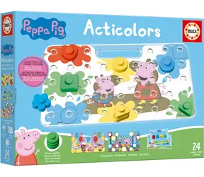 Educa Puzzle Acticolors Farben und Formen Peppa Pig / 44 Teile / ab 2 Jahren