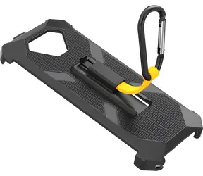 MyPhone Hülle mit Karabiner für Hammer Iron V, schwarz / Schutzhülle / 180° drehbarer Clip / Karabiner