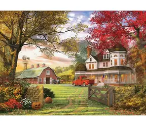 EUROGRAPHICS Puzzle „Alter Kürbishof“ / 1000 Teile / 67,63 x 48,89 cm