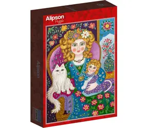 ALIPSON Puzzle Dame mit goldenem Haar / 1000 Teile / 47,8 x 68 cm