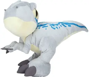 Schmidt SPIELE Velociraptor Blaues Plüschtier, grau-blau / Jurassic World / 30 cm / ab 0 Monaten