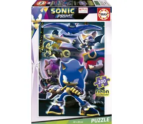 Educa Leuchtendes Puzzle Sonic Prime / 300 Teile / 28 x 40 cm