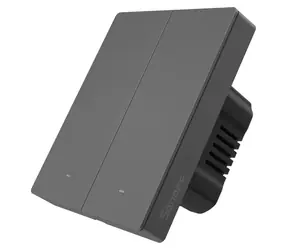 Sonoff M5-2C-80 Graphit / Intelligenter Wandschalter / 2-Kanal / WLAN / für Rahmen