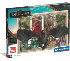 Clementoni Puzzle Drachenzähmen leicht gemacht SUPER / 300 Teile / ab 9 Jahren