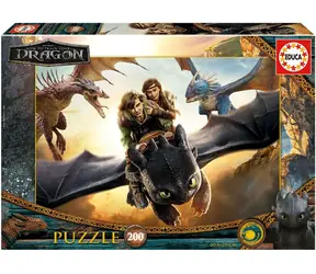 Educa Puzzle Drachenzähmen leicht gemacht / 200 Teile / 40 x 28 cm
