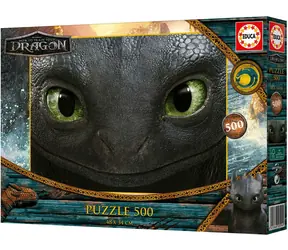 Educa Puzzle Drachenzähmen leicht gemacht / 500 Teile / 48 x 34 cm