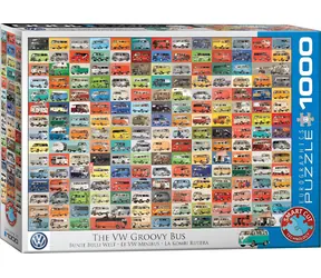 EUROGRAPHICS Puzzle VW Groovy Bus / 1000 Teile / 67,6 × 48,9 cm