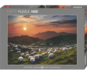 HEYE Puzzle Schafe und Vulkane / 1000 Teile / 70 × 50 cm